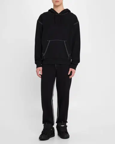 Lanvin Men's Curb Napa Leather Low-Top Sneakers | Thumbnail 3 Lanvin Men's Curb Napa Leather Low-Top Sneakers | Thumbnail 3