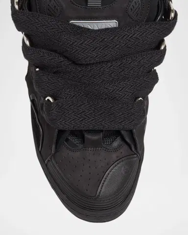 Lanvin Men's Curb Napa Leather Low-Top Sneakers | Thumbnail 5 Lanvin Men's Curb Napa Leather Low-Top Sneakers | Thumbnail 5