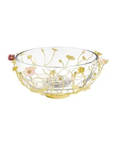Michael Aram Wildflowers Serving Glass Bowl | Thumbnail 1 Michael Aram Wildflowers Serving Glass Bowl | Thumbnail 1