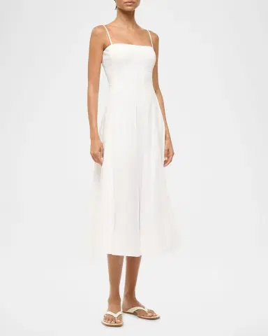 Staud Wylie Paneled Midi Dress | Thumbnail 2 Staud Wylie Paneled Midi Dress | Thumbnail 2