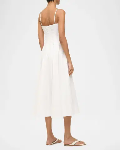 Staud Wylie Paneled Midi Dress | Thumbnail 3 Staud Wylie Paneled Midi Dress | Thumbnail 3