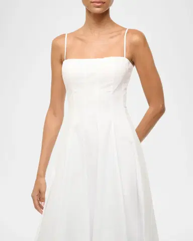 Staud Wylie Paneled Midi Dress | Thumbnail 4 Staud Wylie Paneled Midi Dress | Thumbnail 4