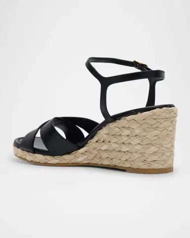 Stuart Weitzman Dayna Leather Crisscross Espadrille Sandals | Thumbnail 3 Stuart Weitzman Dayna Leather Crisscross Espadrille Sandals | Thumbnail 3
