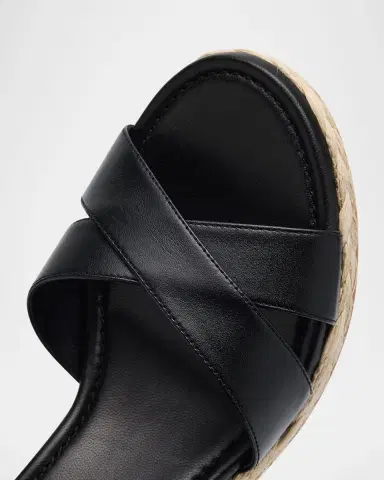 Stuart Weitzman Dayna Leather Crisscross Espadrille Sandals | Thumbnail 4 Stuart Weitzman Dayna Leather Crisscross Espadrille Sandals | Thumbnail 4