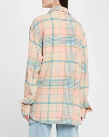 God 's True Cashmere Lover Tartan Cashmere Shirt | Thumbnail 3 God 's True Cashmere Lover Tartan Cashmere Shirt | Thumbnail 3