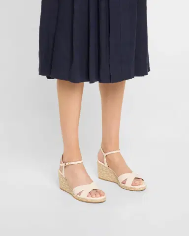 Stuart Weitzman Dayna Leather Crisscross Espadrille Sandals | Thumbnail 2 Stuart Weitzman Dayna Leather Crisscross Espadrille Sandals | Thumbnail 2