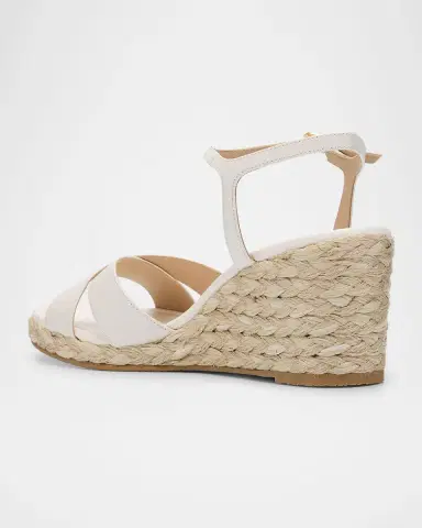 Stuart Weitzman Dayna Leather Crisscross Espadrille Sandals | Thumbnail 4 Stuart Weitzman Dayna Leather Crisscross Espadrille Sandals | Thumbnail 4