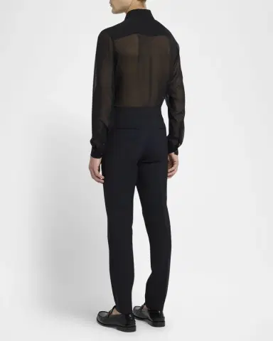 Versace Men's Wool-Mohair Tuxedo Pants | Thumbnail 2 Versace Men's Wool-Mohair Tuxedo Pants | Thumbnail 2