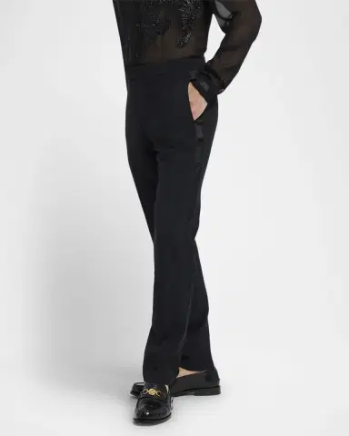 Versace Men's Wool-Mohair Tuxedo Pants | Thumbnail 3 Versace Men's Wool-Mohair Tuxedo Pants | Thumbnail 3