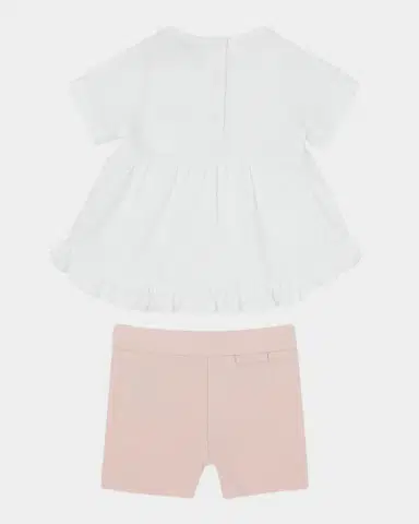Moncler Girl's T-Shirt and Short Legging 2-Piece Set, Size 6M-3 | Thumbnail 2 Moncler Girl's T-Shirt and Short Legging 2-Piece Set, Size 6M-3 | Thumbnail 2