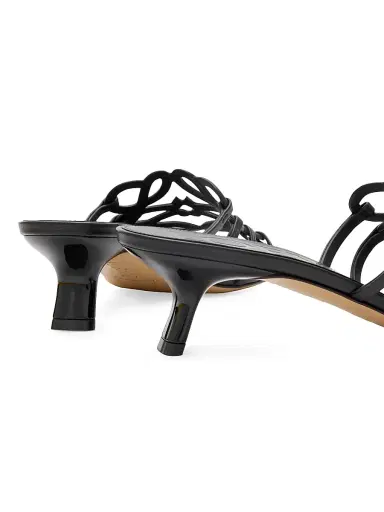Loewe Women's x Paula's Ibiza Petal Anagram 45MM Sandals - Black - Size 7 | Thumbnail 4 Loewe Women's x Paula's Ibiza Petal Anagram 45MM Sandals - Black - Size 7 | Thumbnail 4