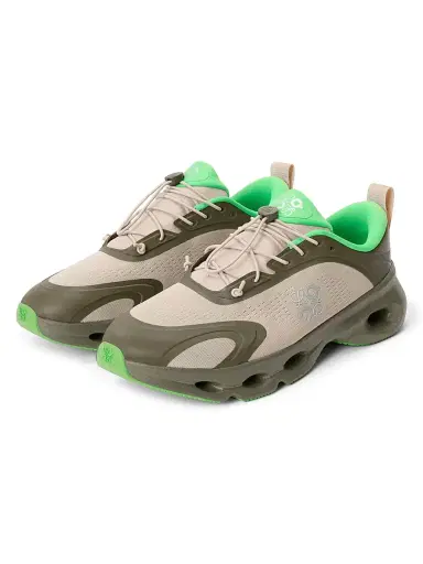 Loewe x On Men's Cloudsolo Sneakers - Khaki Green Sand | Thumbnail 2 Loewe x On Men's Cloudsolo Sneakers - Khaki Green Sand | Thumbnail 2