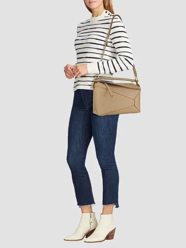 LOEWE Women's Puzzle Edge Grained Leather Bag - Sand | Thumbnail 2 LOEWE Women's Puzzle Edge Grained Leather Bag - Sand | Thumbnail 2