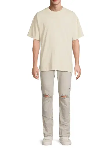 Ksubi Men's Democrazy Boxy Cotton T-Shirt - Tan - Size XXL | Thumbnail 2 Ksubi Men's Democrazy Boxy Cotton T-Shirt - Tan - Size XXL | Thumbnail 2