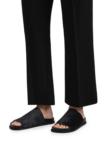 A Emery Women's Luca Suede Slides - Black - Size 11 Sandals | Thumbnail 2 A Emery Women's Luca Suede Slides - Black - Size 11 Sandals | Thumbnail 2