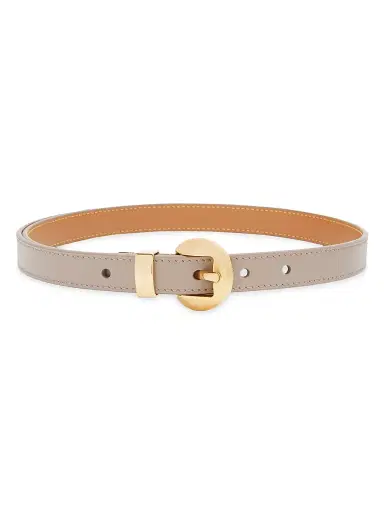 Loewe Women's Pebble Leather Belt - Sand Gold - Size Medium | Thumbnail 1 Loewe Women's Pebble Leather Belt - Sand Gold - Size Medium | Thumbnail 1
