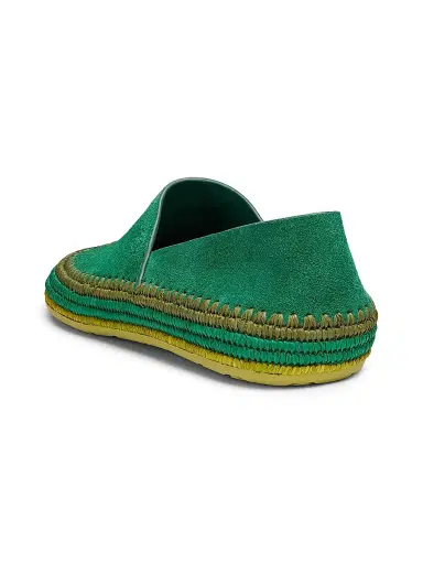 Loewe Men's x Paula's Ibiza Rio Suede Espadrilles - Green | Thumbnail 3 Loewe Men's x Paula's Ibiza Rio Suede Espadrilles - Green | Thumbnail 3