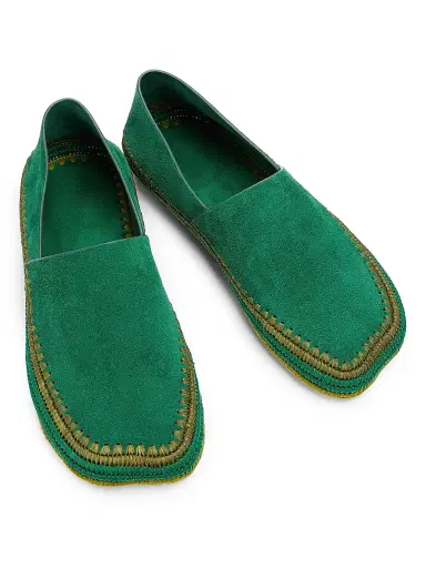 Loewe Men's x Paula's Ibiza Rio Suede Espadrilles - Green | Thumbnail 4 Loewe Men's x Paula's Ibiza Rio Suede Espadrilles - Green | Thumbnail 4