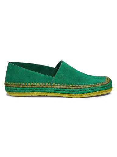 Loewe Men's x Paula's Ibiza Rio Suede Espadrilles - Green | Thumbnail 1 Loewe Men's x Paula's Ibiza Rio Suede Espadrilles - Green | Thumbnail 1