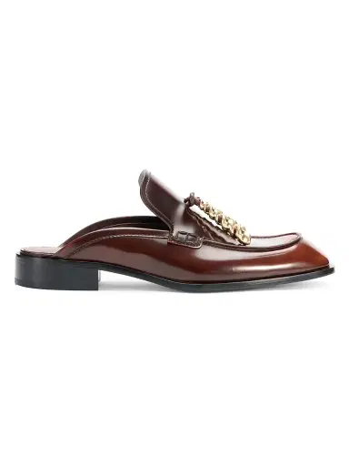 LOEWE Women's Edge 20MM Leather Mules - Brown | Thumbnail 1 LOEWE Women's Edge 20MM Leather Mules - Brown | Thumbnail 1