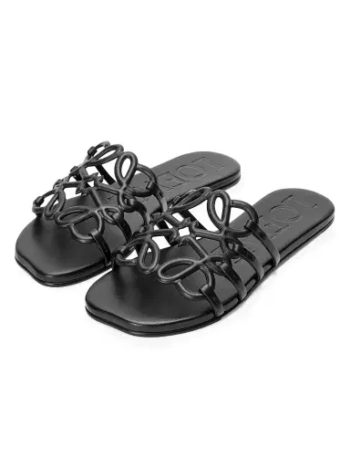 Loewe Women's x Paula's Ibiza Petal Anagram Leather Slides | Thumbnail 2 Loewe Women's x Paula's Ibiza Petal Anagram Leather Slides | Thumbnail 2