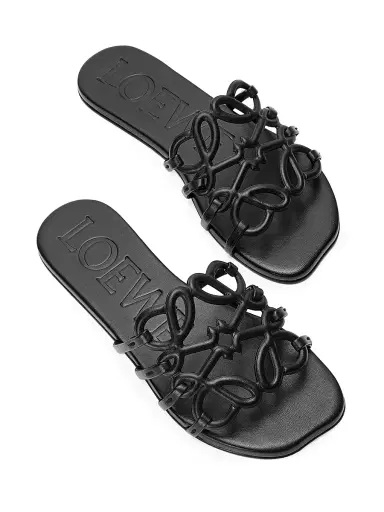 Loewe Women's x Paula's Ibiza Petal Anagram Leather Slides | Thumbnail 3 Loewe Women's x Paula's Ibiza Petal Anagram Leather Slides | Thumbnail 3
