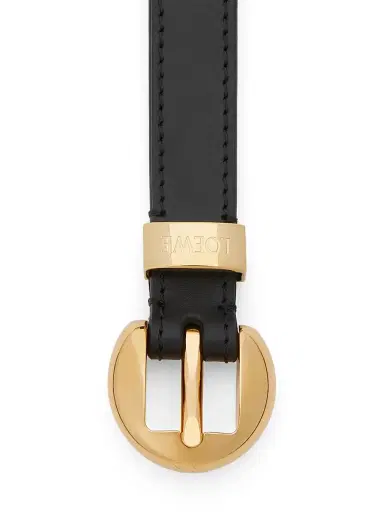 LOEWE Women's Pebble Leather Belt - Black Gold | Thumbnail 2 LOEWE Women's Pebble Leather Belt - Black Gold | Thumbnail 2