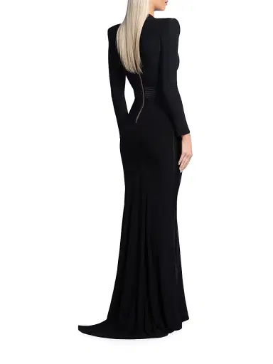Zhivago Women's Battle Lines The Heiress V-Neck Gown - Black - Size 2 | Thumbnail 5 Zhivago Women's Battle Lines The Heiress V-Neck Gown - Black - Size 2 | Thumbnail 5