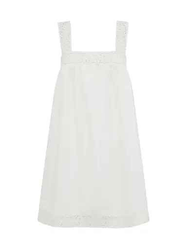 Peony Women's Tapestry Broderie Cover-Up Minidress - Gardenia | Thumbnail 1 Peony Women's Tapestry Broderie Cover-Up Minidress - Gardenia | Thumbnail 1