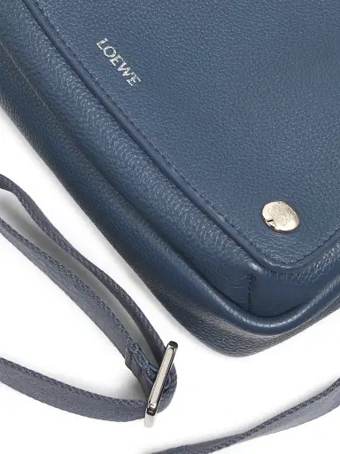 Loewe Men's Extra-Small Pebble Leather Messenger Bag - Indigo Dye | Thumbnail 5 Loewe Men's Extra-Small Pebble Leather Messenger Bag - Indigo Dye | Thumbnail 5