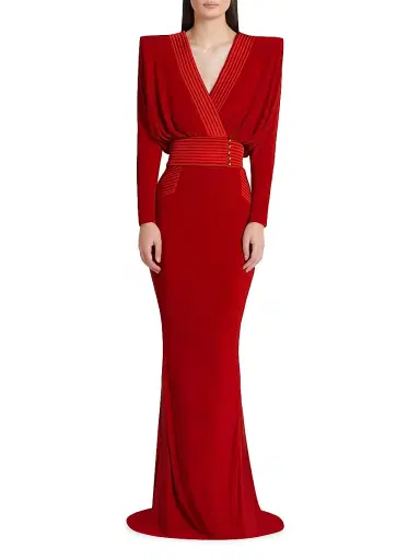 Zhivago Women's I'm Her Man Long-Sleeve Gown - Red - Size 2 | Thumbnail 3 Zhivago Women's I'm Her Man Long-Sleeve Gown - Red - Size 2 | Thumbnail 3