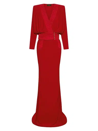 Zhivago Women's I'm Her Man Long-Sleeve Gown - Red - Size 2 | Thumbnail 1 Zhivago Women's I'm Her Man Long-Sleeve Gown - Red - Size 2 | Thumbnail 1