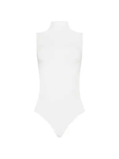 Wolford Women's Mock Turtleneck Sleeveless Bodysuit - White | Thumbnail 1 Wolford Women's Mock Turtleneck Sleeveless Bodysuit - White | Thumbnail 1