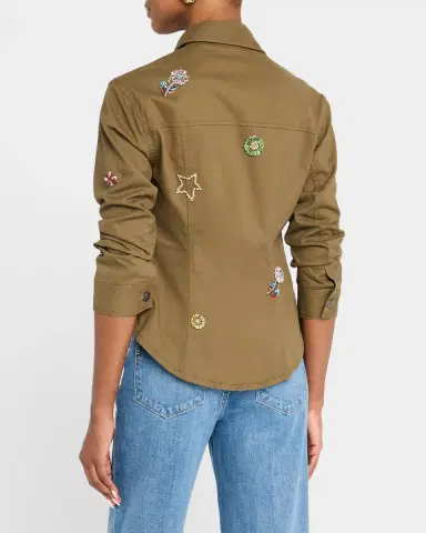 Cinq à Sept Canyon Ditsy Love Scrunched Jacket | Thumbnail 3 Cinq à Sept Canyon Ditsy Love Scrunched Jacket | Thumbnail 3