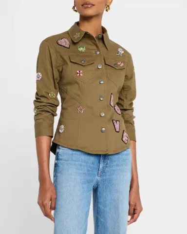 Cinq à Sept Canyon Ditsy Love Scrunched Jacket | Thumbnail 4 Cinq à Sept Canyon Ditsy Love Scrunched Jacket | Thumbnail 4