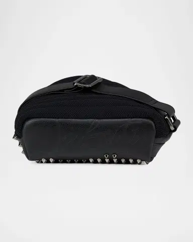Christian Louboutin Men's Funky Leather Empire Spikes Sling Bag | Thumbnail 5 Christian Louboutin Men's Funky Leather Empire Spikes Sling Bag | Thumbnail 5