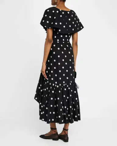 Merlette Loris Embroidered Ruffle Midi Dress | Thumbnail 3 Merlette Loris Embroidered Ruffle Midi Dress | Thumbnail 3