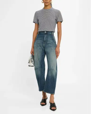 Nili Lotan Lana Striped Short-Sleeve T-Shirt | Thumbnail 2 Nili Lotan Lana Striped Short-Sleeve T-Shirt | Thumbnail 2