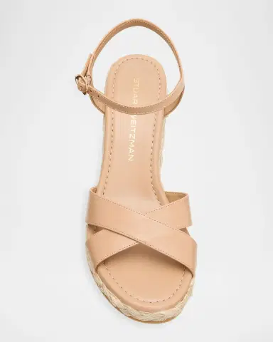 Stuart Weitzman Dayna Leather Crisscross Espadrille Sandals | Thumbnail 6 Stuart Weitzman Dayna Leather Crisscross Espadrille Sandals | Thumbnail 6