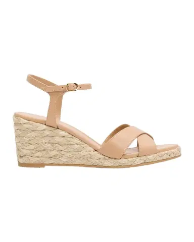 Stuart Weitzman Dayna Leather Crisscross Espadrille Sandals | Thumbnail 1 Stuart Weitzman Dayna Leather Crisscross Espadrille Sandals | Thumbnail 1