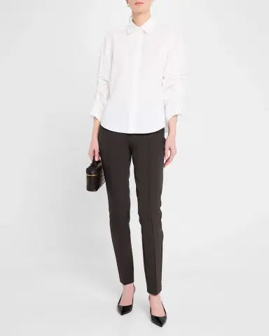 Lafayette 148 New York Gramercy Acclaimed-Stretch Pants | Thumbnail 2 Lafayette 148 New York Gramercy Acclaimed-Stretch Pants | Thumbnail 2