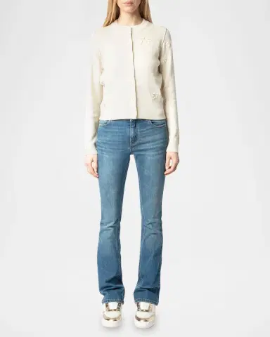 Zadig & Voltaire Alpha Seco Stars Cardigan | Thumbnail 2 Zadig & Voltaire Alpha Seco Stars Cardigan | Thumbnail 2
