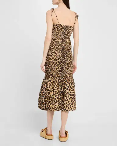 SIMONMILLER Canto Smocked Poplin Dress | Thumbnail 3 SIMONMILLER Canto Smocked Poplin Dress | Thumbnail 3