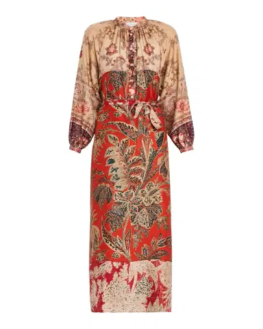 Pierre-Louis Mascia Floral-Print Silk Midi Dress | Thumbnail 1 Pierre-Louis Mascia Floral-Print Silk Midi Dress | Thumbnail 1