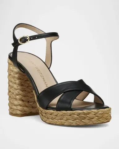 Stuart Weitzman Dayna Leather Crisscross Platform Sandals | Thumbnail 2 Stuart Weitzman Dayna Leather Crisscross Platform Sandals | Thumbnail 2