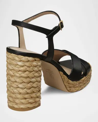 Stuart Weitzman Dayna Leather Crisscross Platform Sandals | Thumbnail 3 Stuart Weitzman Dayna Leather Crisscross Platform Sandals | Thumbnail 3