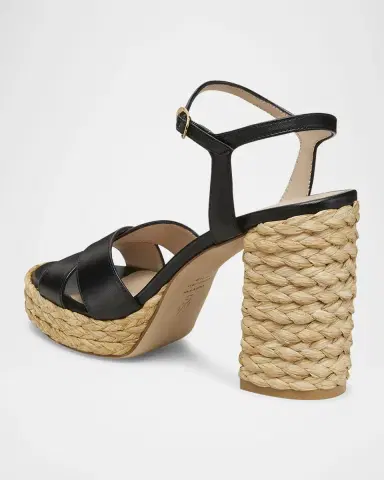Stuart Weitzman Dayna Leather Crisscross Platform Sandals | Thumbnail 4 Stuart Weitzman Dayna Leather Crisscross Platform Sandals | Thumbnail 4