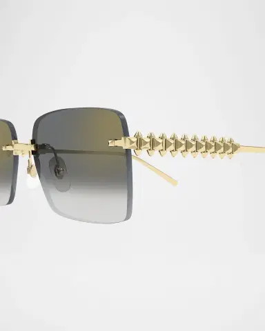Cartier Rimless Metal Rectangle Sunglasses | Thumbnail 3 Cartier Rimless Metal Rectangle Sunglasses | Thumbnail 3