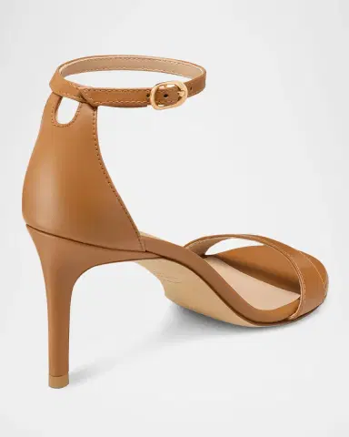 Stuart Weitzman Nudist Leather Ankle-Strap Sandals | Thumbnail 3 Stuart Weitzman Nudist Leather Ankle-Strap Sandals | Thumbnail 3