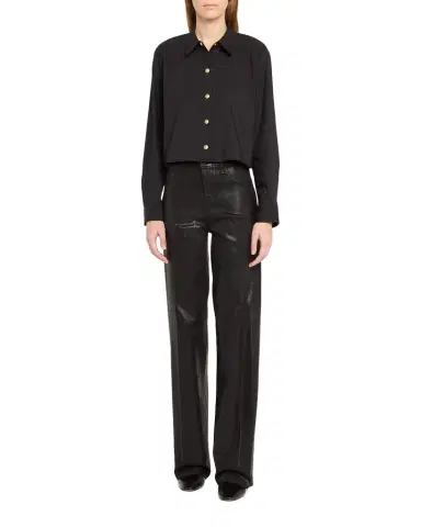 L 'AGENCE Clayton Coated Wide-Leg Jeans | Thumbnail 1 L 'AGENCE Clayton Coated Wide-Leg Jeans | Thumbnail 1